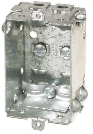 1100-LLE - 1 1/2 DEEP BOX W/CLAMPS LESS EARS