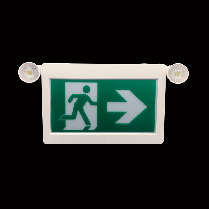 Running Man with Emergency Exit Lights