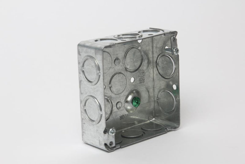 52171-K - 4" Square junction box with knockouts