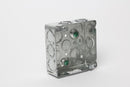 52151-K 4" Square shallow junction box with knockouts ( Case of 50)